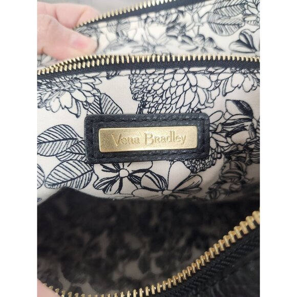 Vera Bradley Black Pebbled Leather Backpack Bag & Wallet Set main image 4